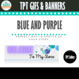 Animated Quote Box AND Banners for TPT Store | Purple and 