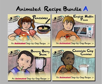 Preview of Animated Recipe Bundle A - Animated Step-by-Steps® - Regular