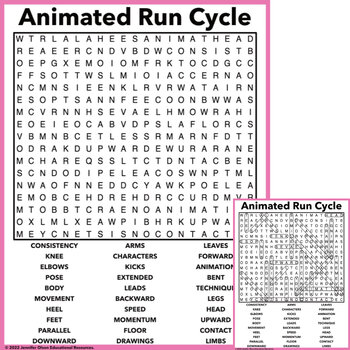 Preview of Animated Run Cycle Word Search