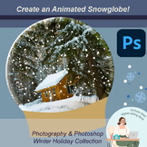 Animated Snow Globe Photoshop Christmas Holidays, Photogra