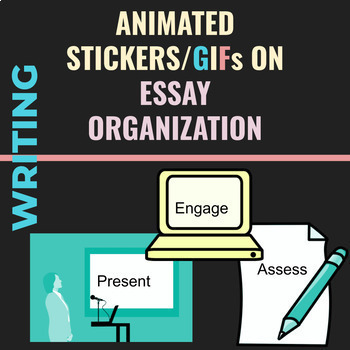 Preview of Animated Stickers/GIFs on Essay Organization-- Distance Learning