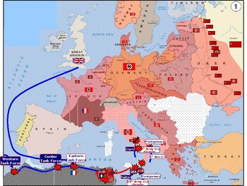 Animated WWII European Theater by Strategic Study Skills | TPT