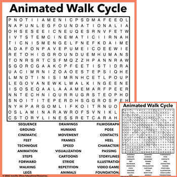 Preview of Animated Walk Cycle Word Search