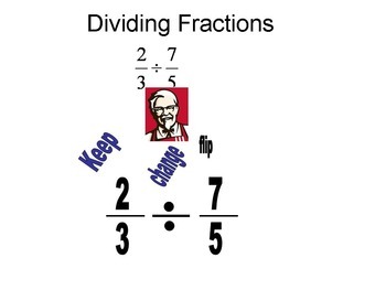 FRACTION, DIVISION OF FRACTIONS PING PONG method