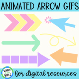 Animated pastel arrows for digital resources (GIFs)