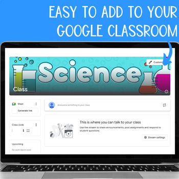 Animated science Google Classroom headers banners for middle & high ...