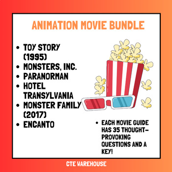 Preview of Animation Movie Guide Bundle - Engaging & Classroom-Ready!