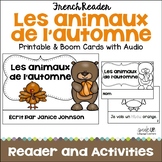 French Fall animals Animaux de l’automne Reader & Activiti