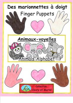 Preview of Animaux-voyelles / Animals-Alphabet * Finger Puppets