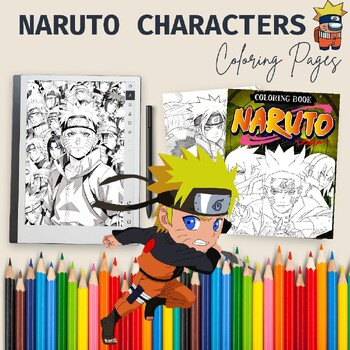 Anime coloring book I spyed at Dollar Tree : r/Naruto