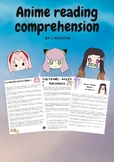 Anime Comprehension two - Grade 4,5 and 6