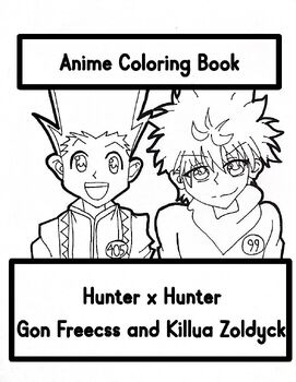 Hunter Anime Coloring Book for Adults & Teens in Romantic 