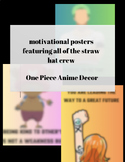 Anime One Piece Characters Motivational Poster / Classroom