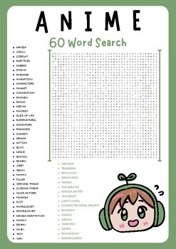 Download Word Search on Anime Shows