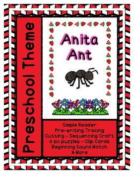 Preview of Anita Ant - L1 Gold 'Cycle' Theme Unit - Preschool { PbN } Life Cycle Pre-K