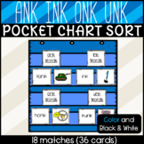 Ank, Ink, Onk, Unk Pocket Chart Sort Glued Sounds