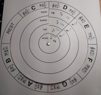 Preview of The Ackley Music Braille Wheel