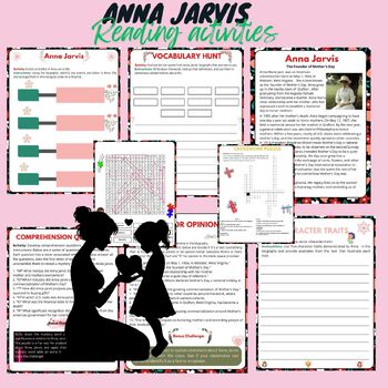 Preview of Anna Jarvis(The Founder of Mother's Day)  Biography Activities  Mother's Day