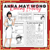 Anna May Wong - Reading Activity Pack | AAPI Heritage Mont