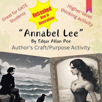 Preview of Annabel Lee by Edgar Allan Poe Author's Craft/Purpose Activity