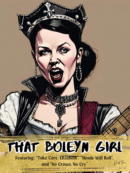 Preview of Anne Boleyn History Goes Punk Classroom Poster European Tudor History Decor