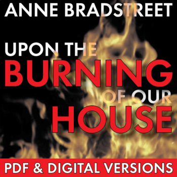 Preview of Anne Bradstreet Puritan Poetry, Upon the Burning of Our House PDF & Google Drive