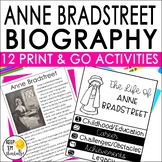 Anne Bradstreet Biography, Activities , Graphic Organizers
