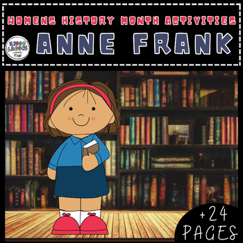 Preview of Anne Frank Activities Biography for Women's HistoryMonth,Coloring pages,Timeline