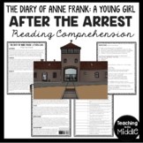 Anne Frank After the Arrest Reading Comprehension Workshee