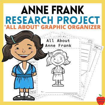 Preview of Anne Frank All-About Research Project Graphic Organizer | Biography