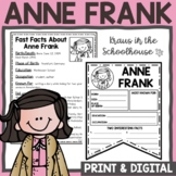 Anne Frank Biography Activities | Easel Activity Distance 
