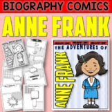 Anne Frank Biography Comics Research or Book Report | Grap