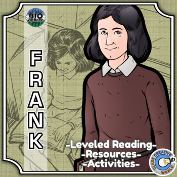 Preview of Anne Frank Biography - Reading, Digital INB, Slides & Activities