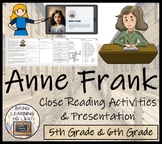 Anne Frank Close Reading Comprehension Activity | 5th Grad