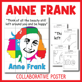 Anne Frank Collaborative Art Poster Coloring Pages, The Di