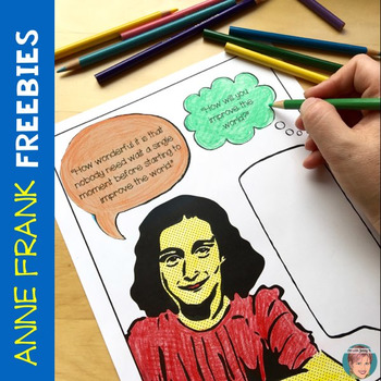 Preview of Anne Frank FREEBIE | How Will YOU Improve the world?