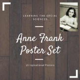 Anne Frank Inspirational Quotes Poster Set