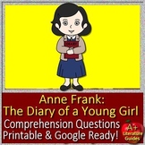 Anne Frank The Diary of a Young Girl Comprehension Questio
