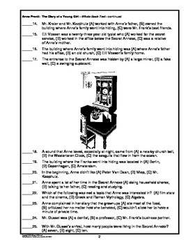 Anne Frank Diary of a Young Girl Whole Book Test by Margaret Whisnant