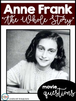 Anne Frank: The Whole Story Movie Guide Freebie | TpT