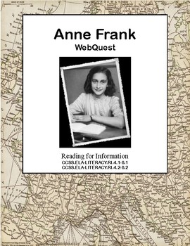 Preview of Anne Frank WebQuest