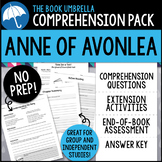 Anne of Avonlea Comprehension Pack