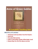 Anne of Green Gables: A Complete Unit