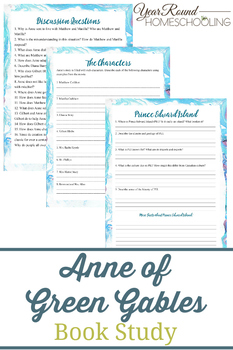 anne of green gables book report ideas