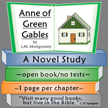 Preview of Anne of Green Gables Novel Study