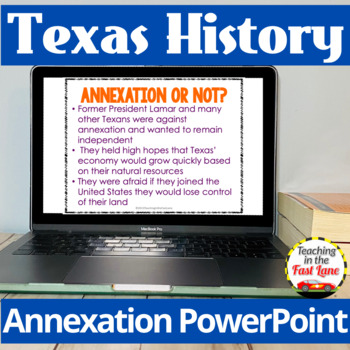 Preview of Annexation of Texas PowerPoint - Texas History