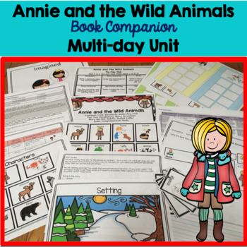 Preview of Annie and the Wild Animals Book Companion 4 day lesson plan