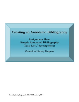 Preview of Annotated Bibliography Assignment