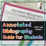Annotated Bibliography Editable Handout