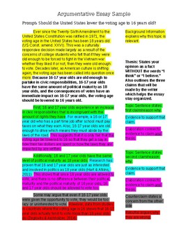 great essay examples high school